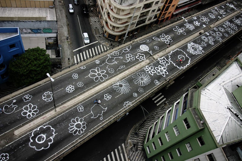 The Minhocão elevated highway in São Paulo