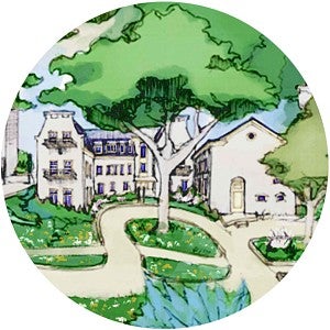 Hendricks Hall drawing