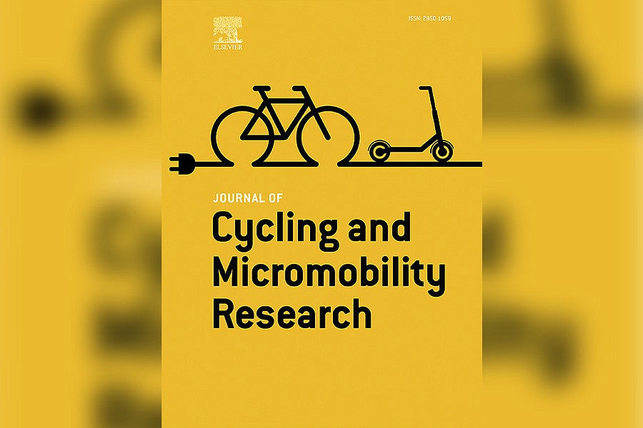 Header image showing the cover design for the Cycling and Micromobility Journal. 