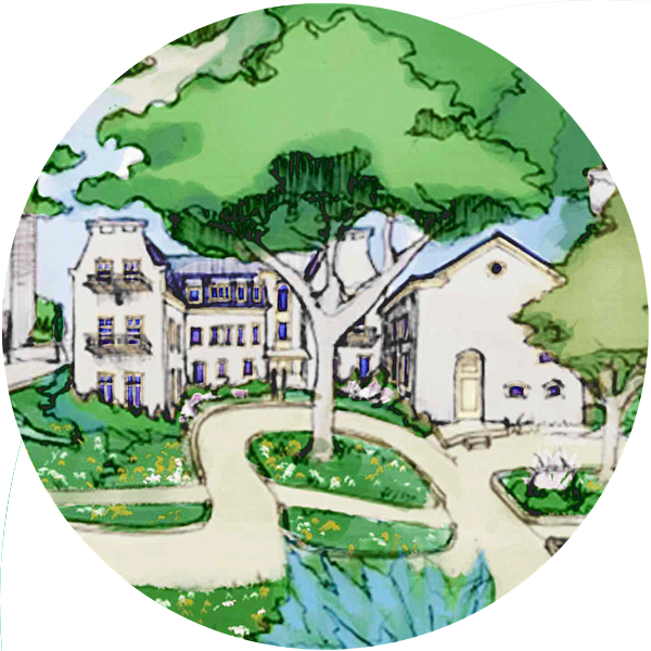 Hendricks Hall drawing
